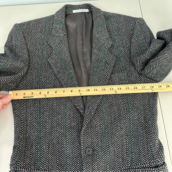 Yves Saint Laurent Herringbone Blazer Wool Size M - Picture 11 of 16